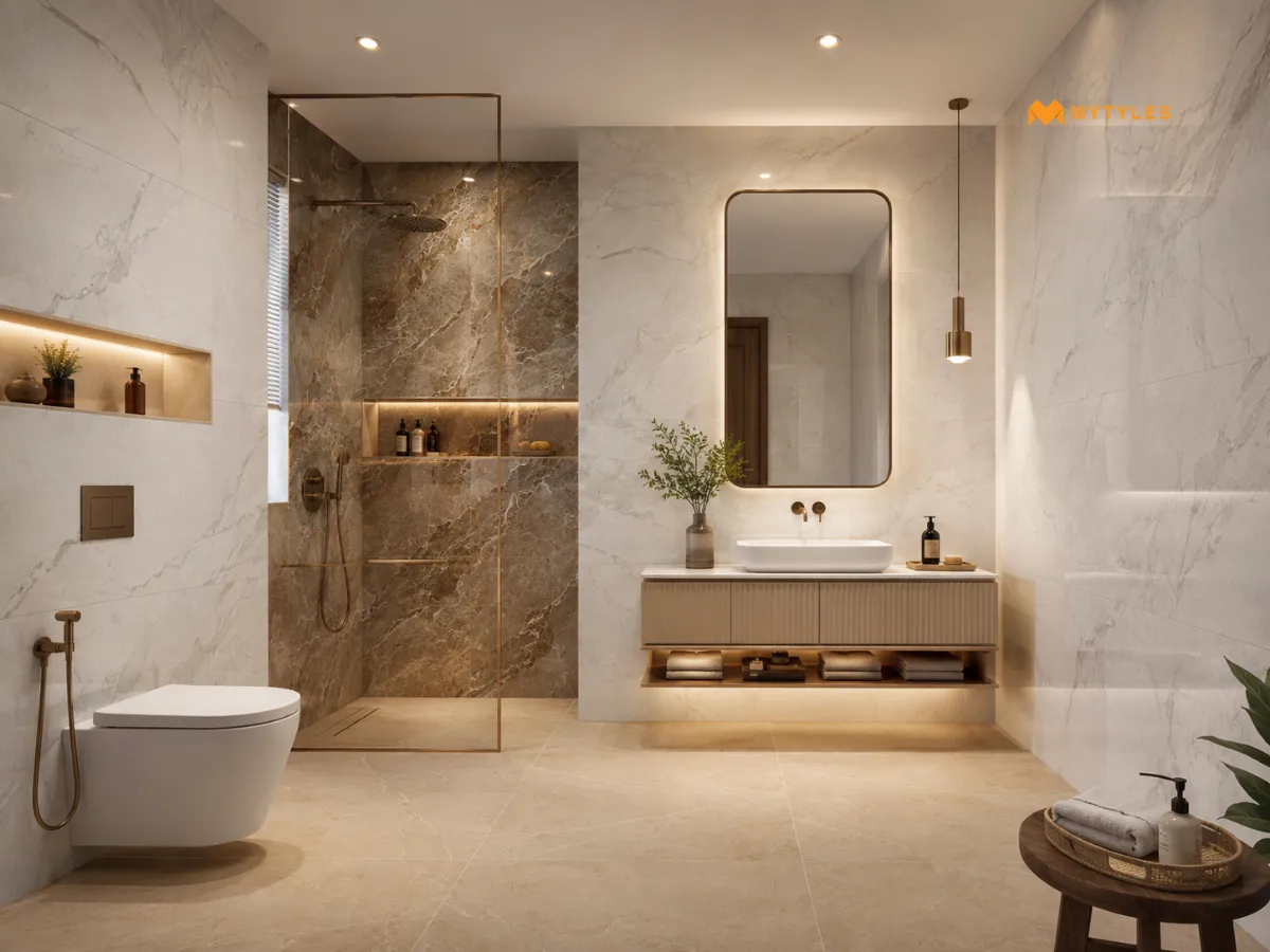 Marble-Look Vitrified Tiles